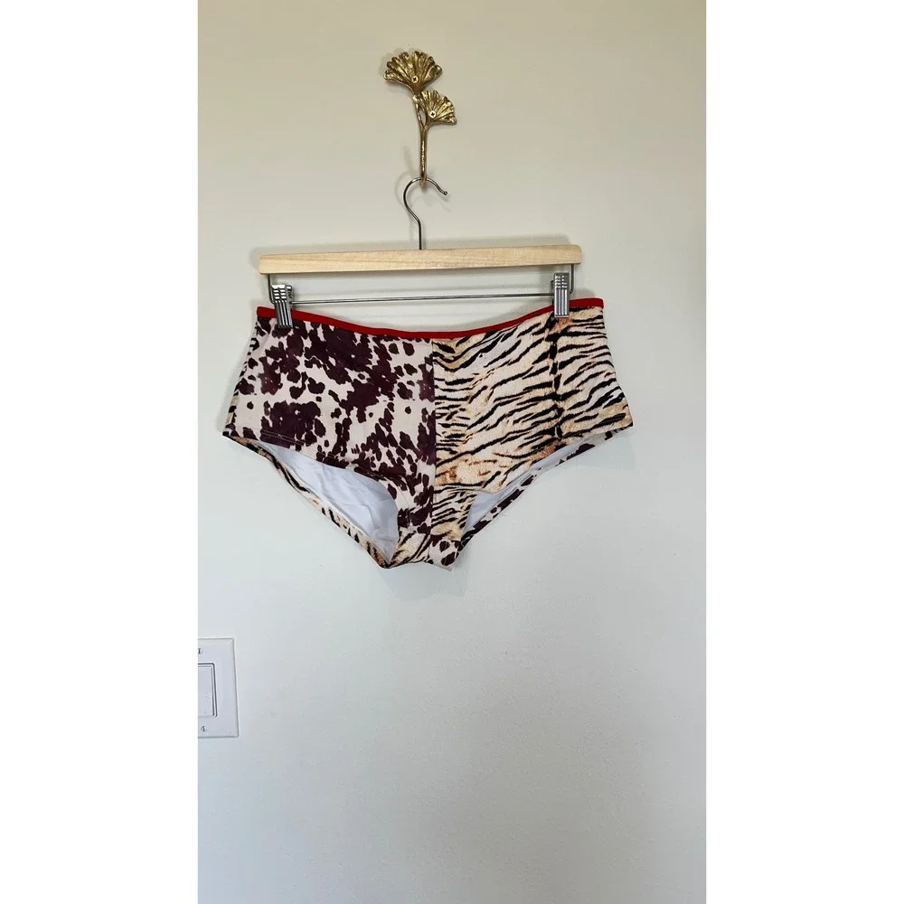 Halter Bikini Boyshort Triangle Gingham ColorBlock Swimsuits Cheeky XL Swimsuit